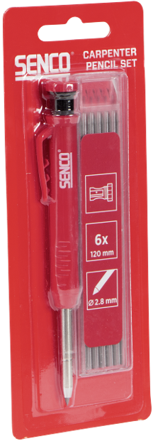 Carpenter pencil set op blister zijaanzicht.psd